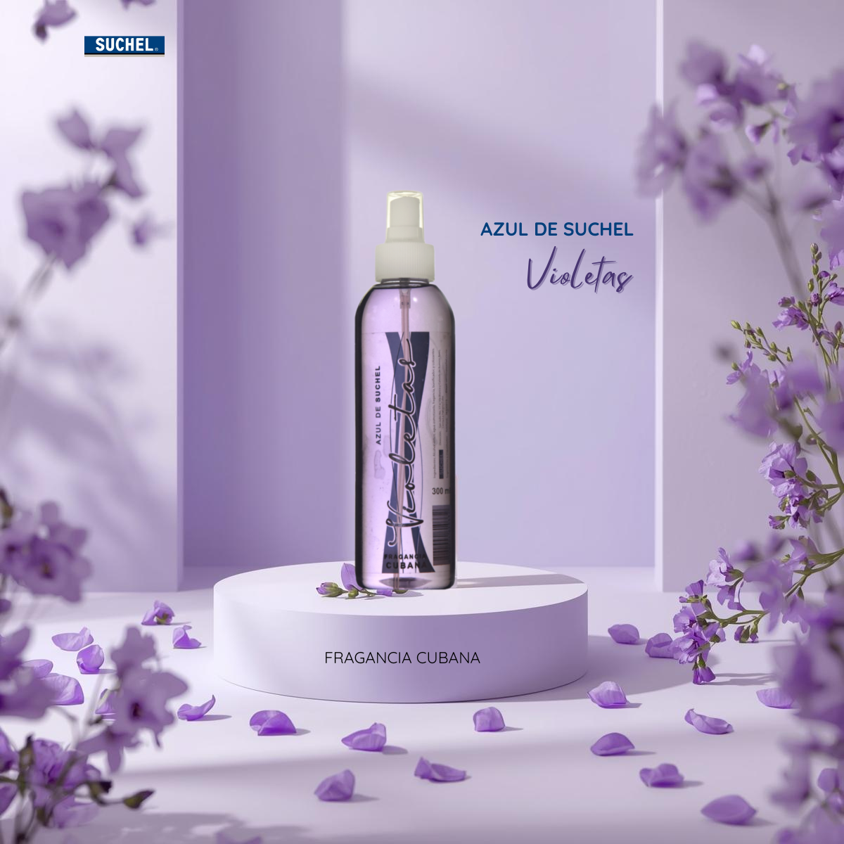 AZUL DE SUCHEL, Violetas. Fragancia Cubana.