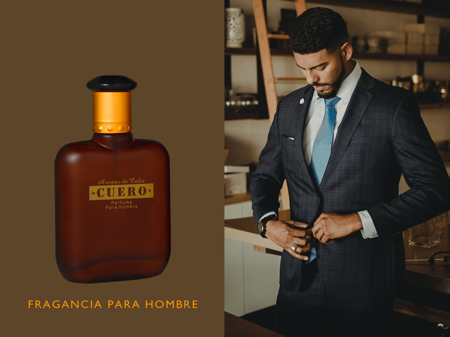 Fragancia para hombre CUERO