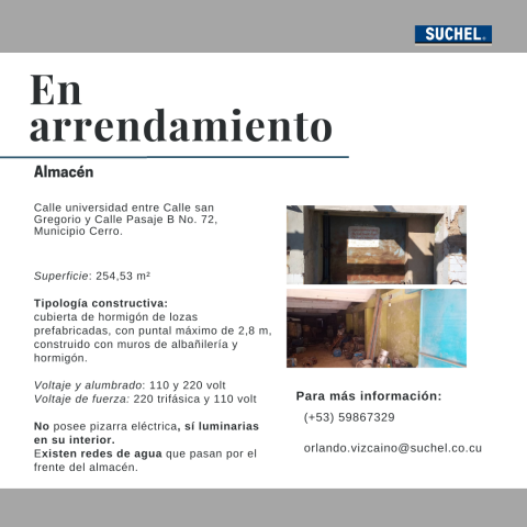 Oferta Comercial, locales en arrendamiento