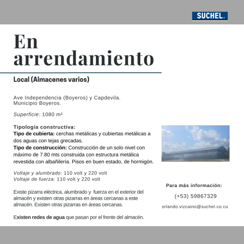 Locales en Arrendamiento