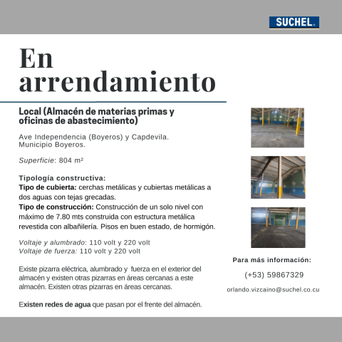 Locales en Arrendamiento